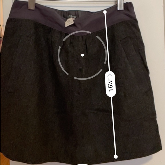 J. Crew gray wool skirt 4 - Picture 4 of 4
